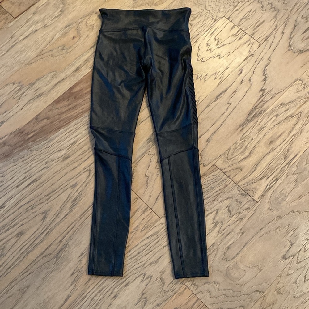 Spanx Faux Leather Moto Leggings - Picture 3 of 6